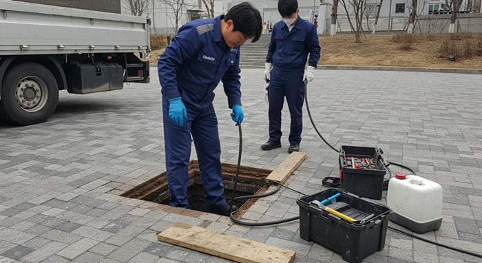 인천 동구 하수구 고압세척 횡주관 청소 깔끔 관통