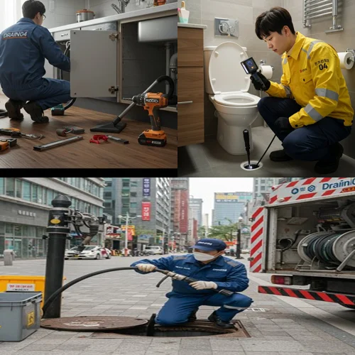 덕교동 싱크대막힘 배수구 시원한 물줄기 콸콸