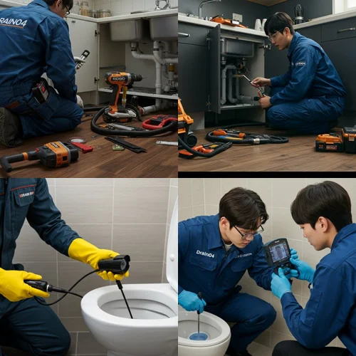 을왕동 하수구막힘 뚫음 문제 해결