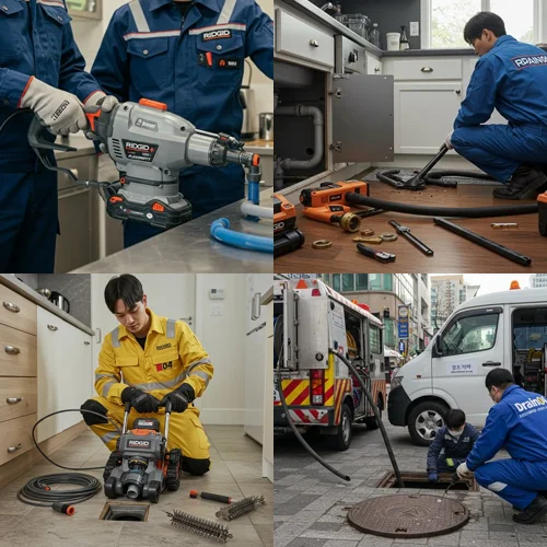 을왕동 하수구막힘 뚫음 문제 해결