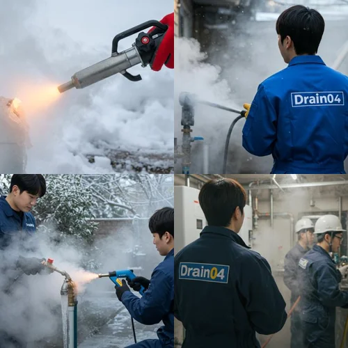 가정동 언 수도 녹임 해빙 업체 하수구 동파 문제 해결사