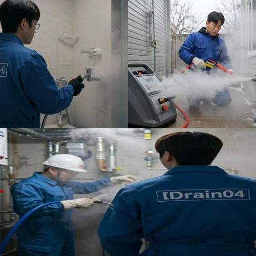 이화동 언 수도 녹임 해빙 업체 얼어붙은 하수도 문제 해결