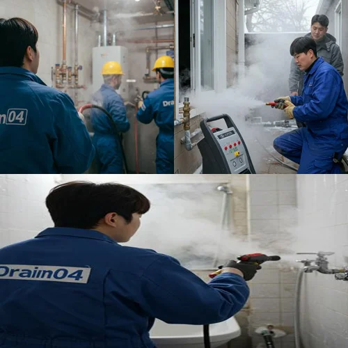 이화동 언 수도 녹임 해빙 업체 얼어붙은 하수도 문제 해결