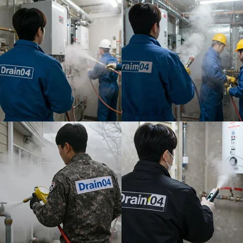 신생동 언 수도 녹임 얼었을때 해빙 꽁꽁 언 하수도 완벽 복구