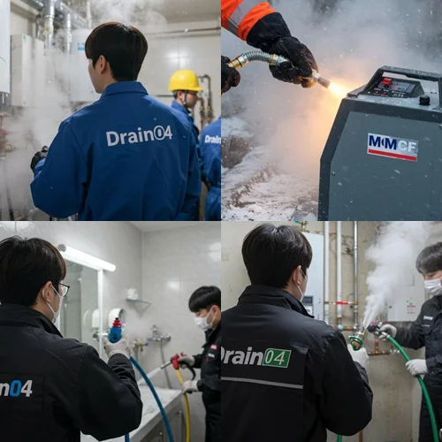 갈현동 언 수도 녹임 해빙 업체 녹여서 역류 문제 해결