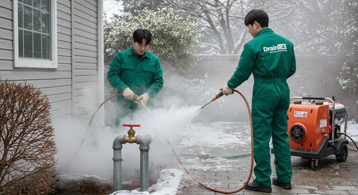 목상동 언 수도 녹임 해빙 업체 하수구 얼었을 때 긴급 출동