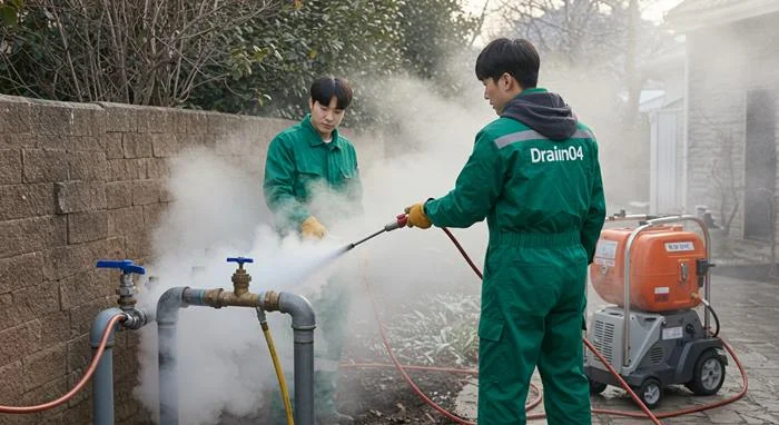 목상동 언 수도 녹임 해빙 업체 하수구 얼었을 때 긴급 출동