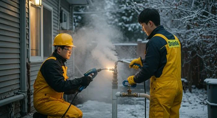평동 수도 얼었을때 녹임 해빙 겨울철 동파 긴급 해결