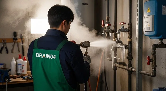 신포동 언 수도 녹임 얼었을때 해빙 해빙과 통수 한 번에 해결