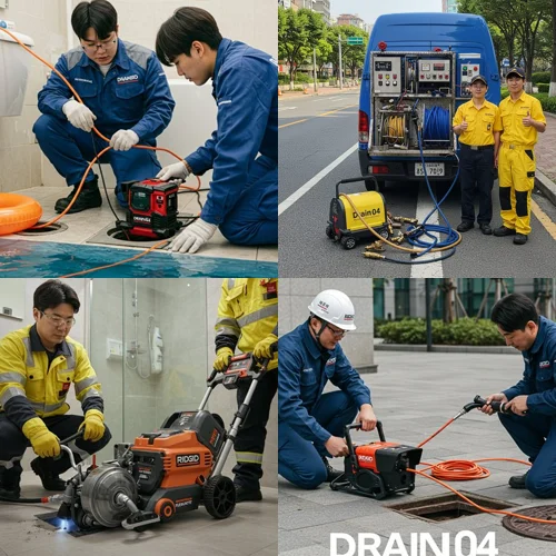운서동 하수구 막힘 하수도 시원한 물줄기 콸콸