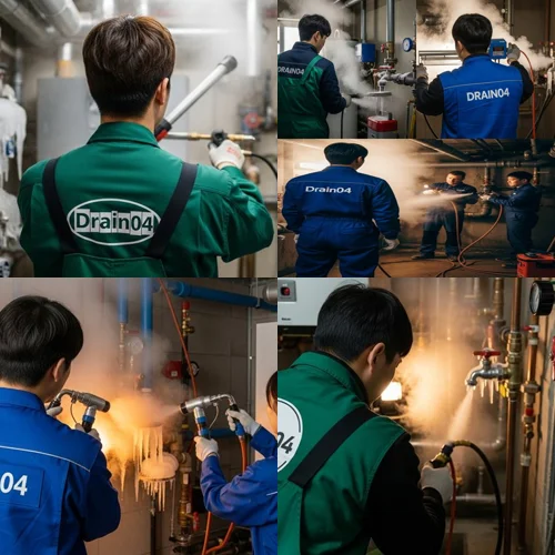 동구 언 수도 녹임 얼었을때 해빙 꽁꽁 언 하수구 시원하게