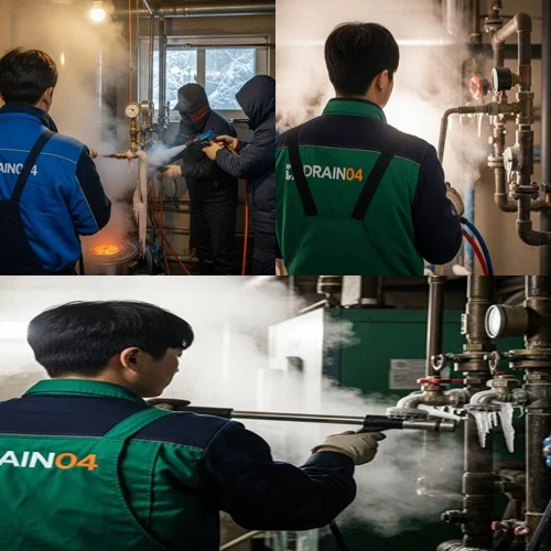 논현동 언 수도 녹임 해빙 업체 하수구 해빙 믿고 맡기세요