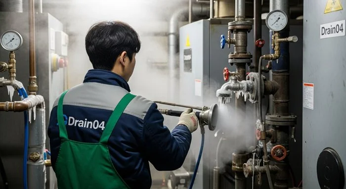 임학동 언 수도 녹임 해빙 업체 하수구 해빙 전문가 출동