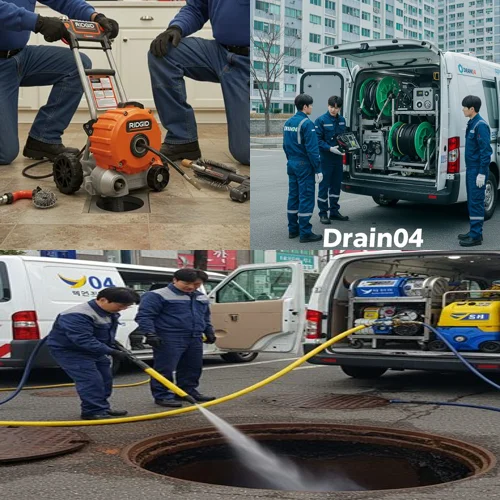 인천 원창동 싱크대막힘 뚫음 작업... 역시 전문가는 달라요