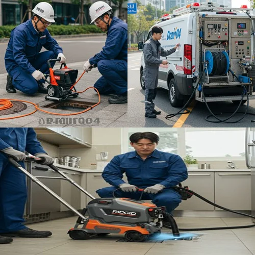 인천 원창동 싱크대막힘 뚫음 작업... 역시 전문가는 달라요