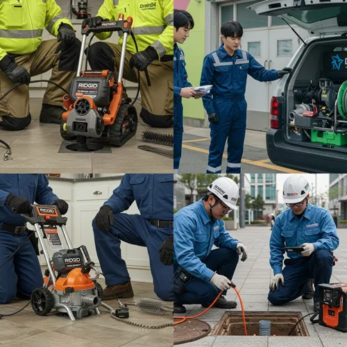 평동 하수구 뚫음 하수도 세탁실 배수구에서 물이 넘칠 때