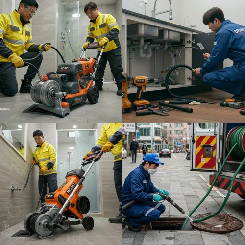 잦은 역류... 배관 내시경으로 확인! 도림동 싱크대 막힘 배수구