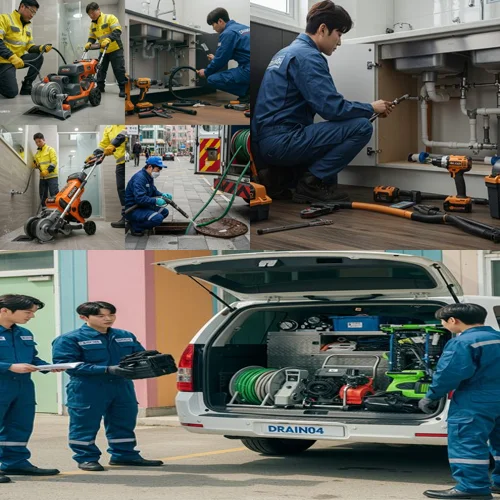 잦은 역류... 배관 내시경으로 확인! 도림동 싱크대 막힘 배수구