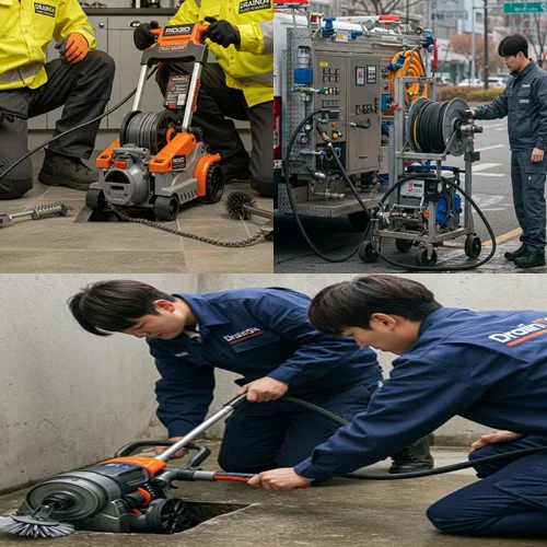 잦은 역류... 배관 내시경으로 확인! 도림동 싱크대 막힘 배수구