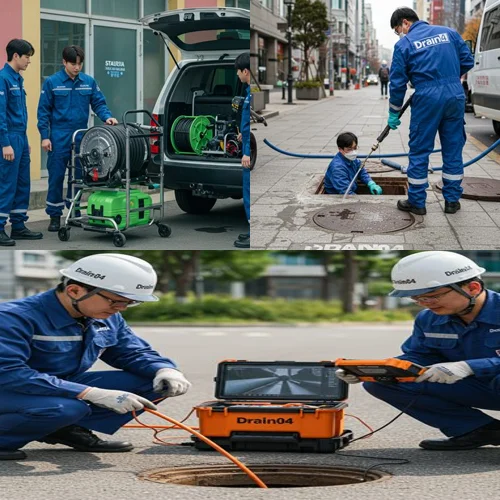 잦은 역류... 배관 내시경으로 확인! 도림동 싱크대 막힘 배수구