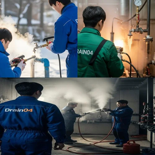 백석동 언 수도 녹임 해빙 업체 얼었을 때 시원하게 뚫어