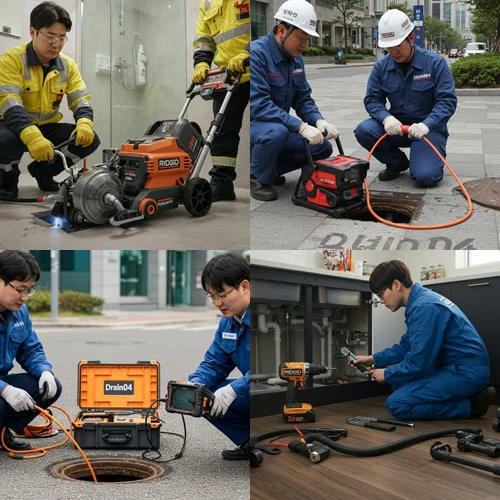 간석동 하수구 막힘 업체, 1층 상가 역류... 드디어 뚫었어요!