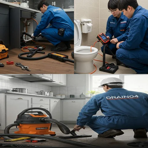 남촌동 하수구 뚫음 하수도, 남동구 주차장 맨홀 역류 해결