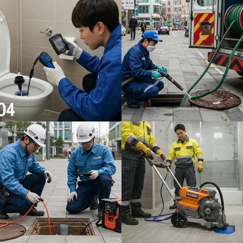 부평구 삼산동 하수구 막힘 업체, 아파트 1층 역류... 드디어!