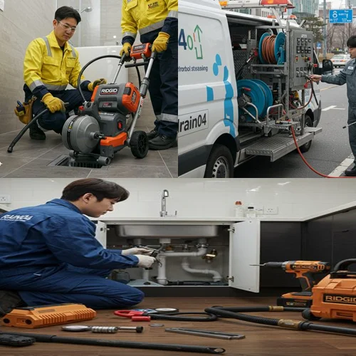 부평동 싱크대 막힘, 깡시장 식당 꽉 막힌 배수구