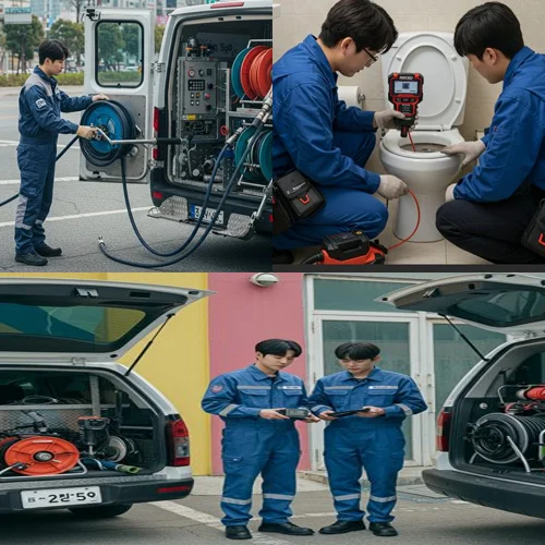 신포시장 근처 빌라 역류, 중구 내동 변기 막힘 수리