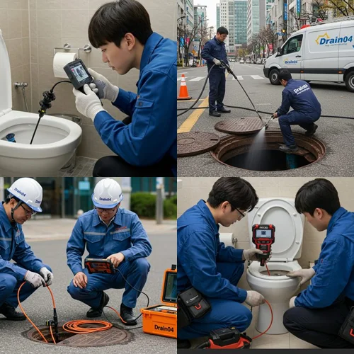 인천 십정동 하수구 뚫음 하수도, 동암역 근처 빌라 역류