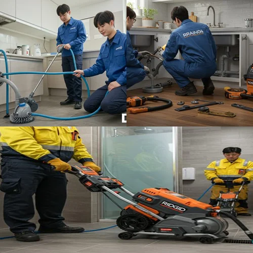 구산동 하수구 뚫음 하수도, 굴포천역 근처 빌라 역류