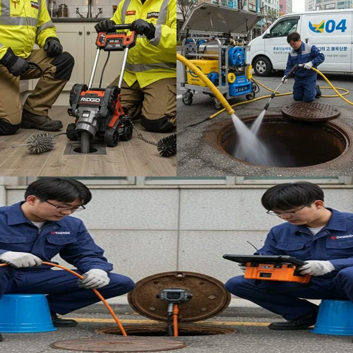 구산동 하수구 뚫음 하수도, 굴포천역 근처 빌라 역류