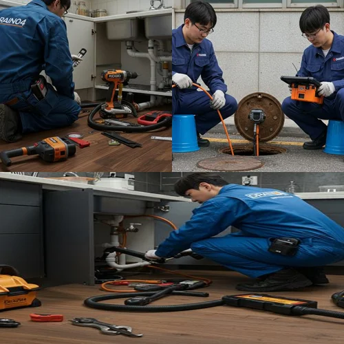 고잔동 하수구 뚫음 하수도 남동공단