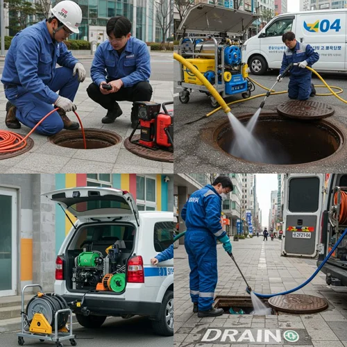 주안동 싱크대 막힘 배수구 역류 냄새