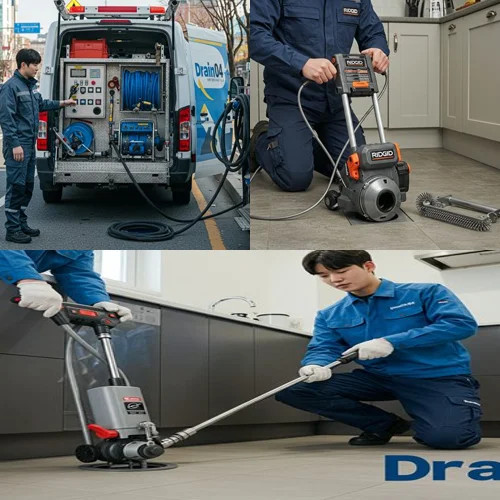 인천 경동 싱크대 막힘 배수구 오래된 배관