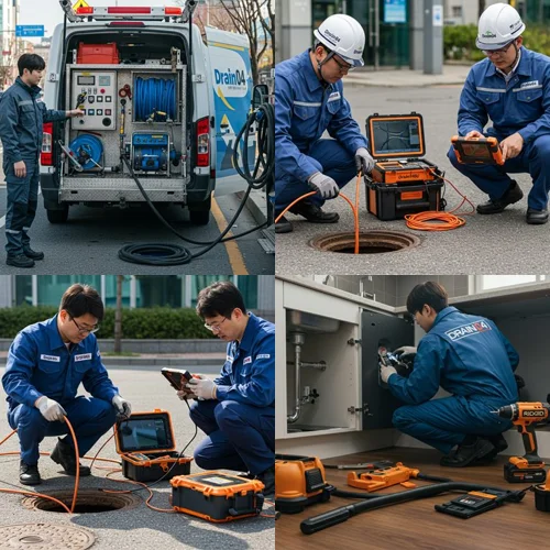 인천 경동 싱크대 막힘 배수구 오래된 배관