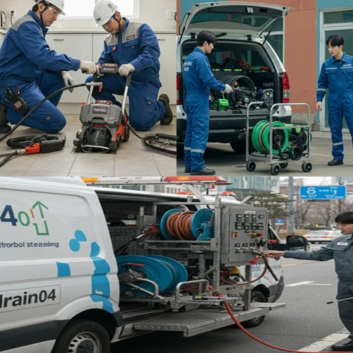 인천 경동 싱크대 막힘 배수구 오래된 배관