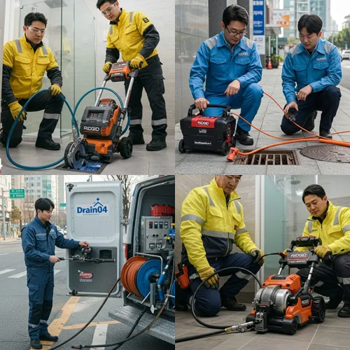 인천 경동 싱크대 막힘 배수구 오래된 배관