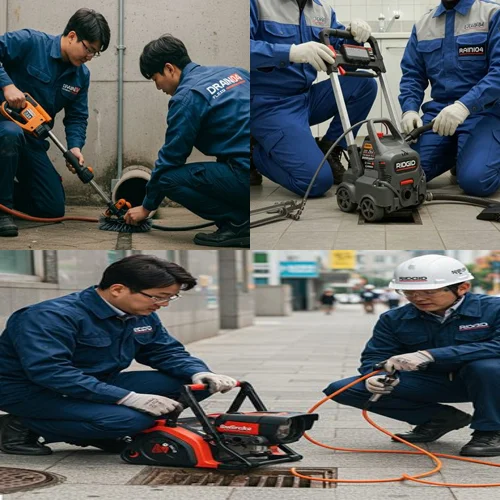 화평동 하수구 막힘 업체, 냉면거리 상가 막힘 해결