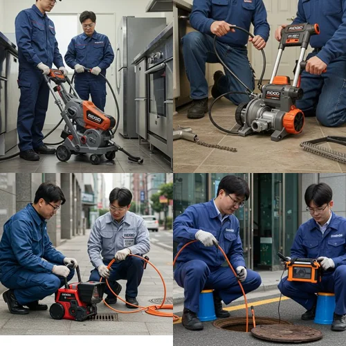 인천 만석동 변기 막힘 수리 횟집 수족관 배관 막힘의 달인