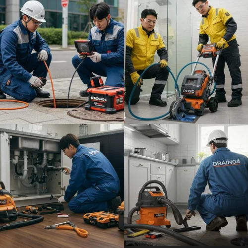 전원주택 꽉 막힌 배수구 뚫기 다남동 싱크대 막힘 배수구