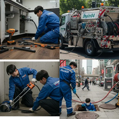 하야동 싱크대 막힘 오래된 주택 꽉 막힌 배수구 뚫기