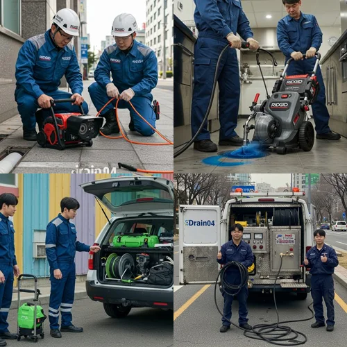 하야동 싱크대 막힘 오래된 주택 꽉 막힌 배수구 뚫기