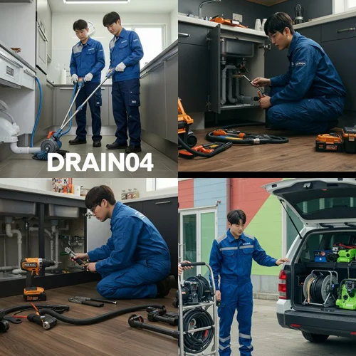 하야동 싱크대 막힘 오래된 주택 꽉 막힌 배수구 뚫기