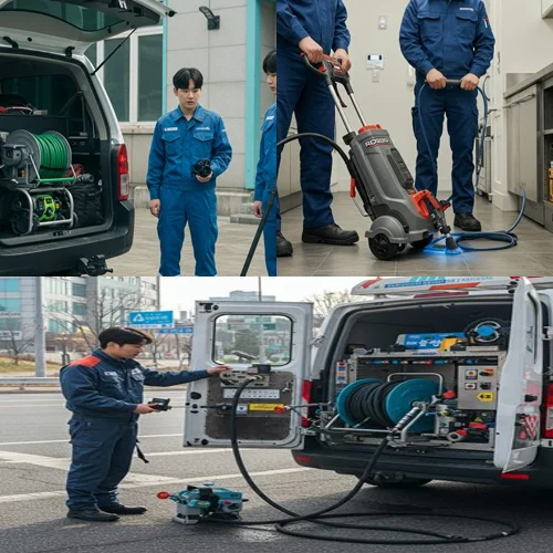 도화동 하수구 뚫음 하수도 빌라 역류