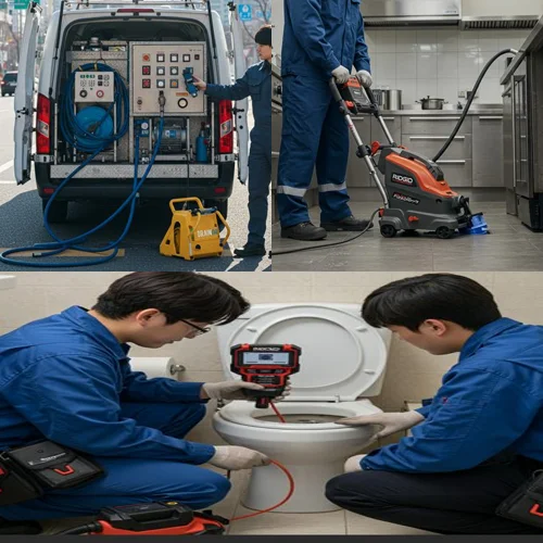 삼산동 싱크대 막힘 배수구 기름때 꽉