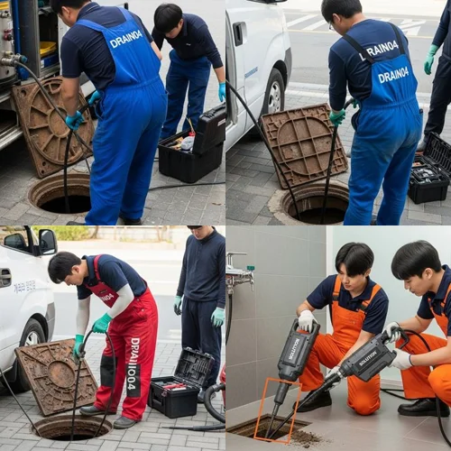 부두 근처 식당 기름때 제거, 화수동 싱크대 막힘 배수구