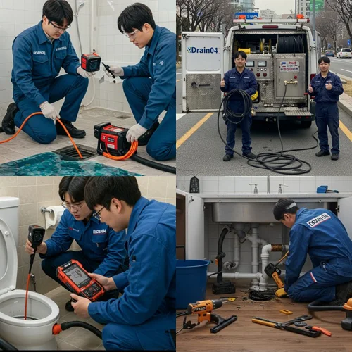 인천 장기동 하수구 뚫음 하수도, 아파트 상가 식당 기름때 제거 전문