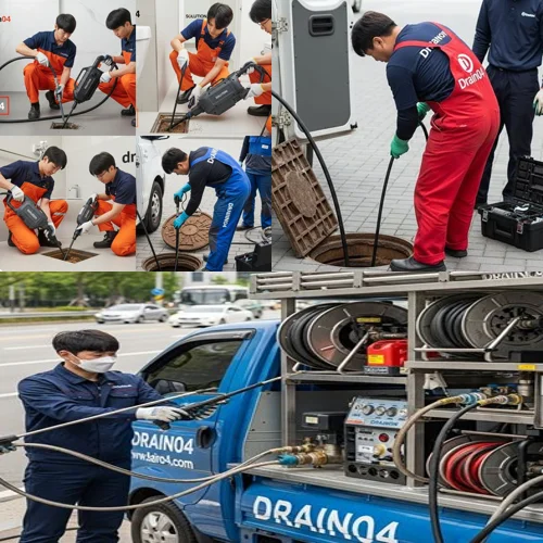 터미널 근처 식당 기름때 제거, 관교동 하수구 뚫음 하수도